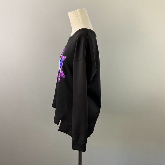 JUICY COUTURE Black Polyester‎ Sequin Logo Sweater - Picture 3 of 8